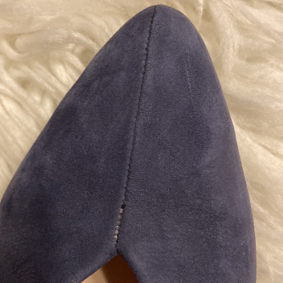 Ecco Blue Suede Flats Sleek Minimalist Design size US 6 BNWOT see photos - Picture 9 of 12